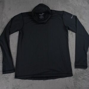 UShood Sweater Mens‎ Large Black Pullover Lightweight Activewear Hooded